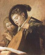 Frans Hals Two Singing Boys Spain oil painting reproduction